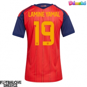 Španělsko Lamine Yamal #19 Dámské Domácí Dres MS 2026 Krátký Rukáv